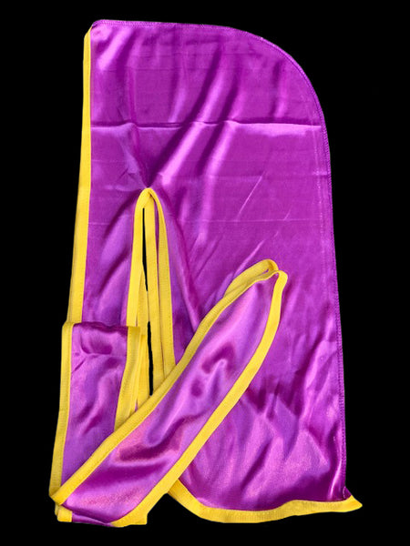 Purple/Yellow Silky Durag